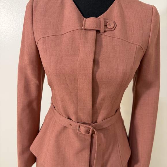 Cleopatre II x May 10 Vietnamese Designer Suit Set –Rust Red/Rust/Terracotta - Picture 13 of 15